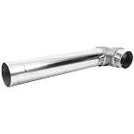 Didiseaon Chimney Flue Extension Stainless Steel 2Pcs 90Mm X 50Cm 90Mm Elbow for Wood Stove Heating Boiler Vent Pipe