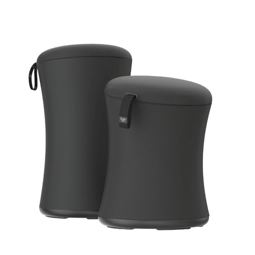 TopJob Boba Chair Stylish Active Wobble Stool, ADHD Chair, Improves Posture and Focus, Ergonomic with Height Adjustable Stool for Adults Children for Home Office, Study Room (Midnight Black)