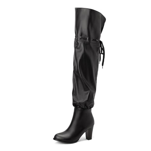 Bottes pour boîte de nuit à talons hauts de 8cm style bal
