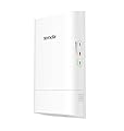 Tenda O1-5G Outdoor Access Point Esterno 11AC 867Mbps, CPE 5Ghz 9dbi, Auto-bridge, Impermeabile IP65, Trasmissione 1km, Gestione Centralizzata, PoE Passivo e Alimentazione DC, Bianco
