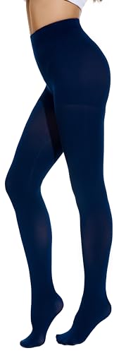 Image of CozyWow 80D Control Top Opaque Tights for Women High Waist Matte Pantyhose | Run-resistant, High Rise,Ideal for Layering under Dress