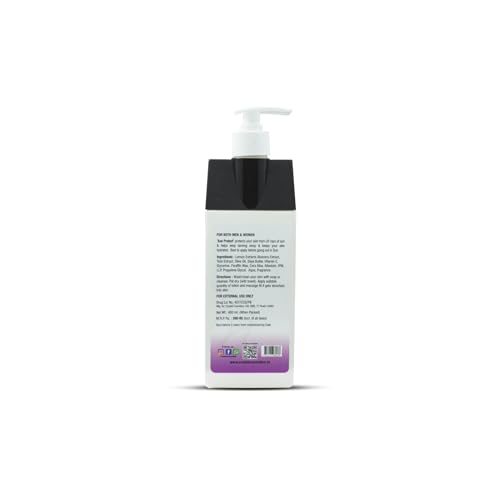 Image of Professional Aloe Vera and Lemon Extract Sun Protect Moisturizer | Hydrating, Refreshing & Lightweight Daily Skin Care Women & Girls | Suitable For All Skin Types (400ml)