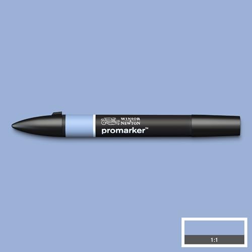 Image of Winsor & Newton Promarker, Alcohol Based Markers, Cornflower (B617), Double Tipped Drawing Marker Set for Artists, Graphic Designers, Illustrators - Chisel & Fine Twin Tip, Streak Free Coverage