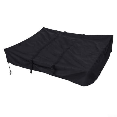 Besttoolifes Cubierta plegable para tienda de campaña de techo, cubierta antipolvo negra, protección solar para techo de coche, para techo protector, tela Oxford 420D impermeable, fácil almacenamiento