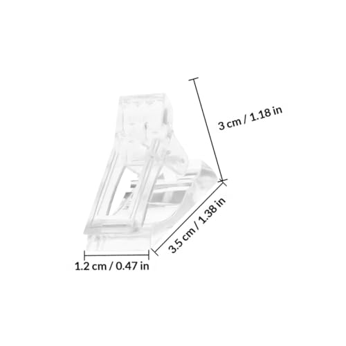 40 clips para uñas extender y fijar molde acrílico miniatura 2