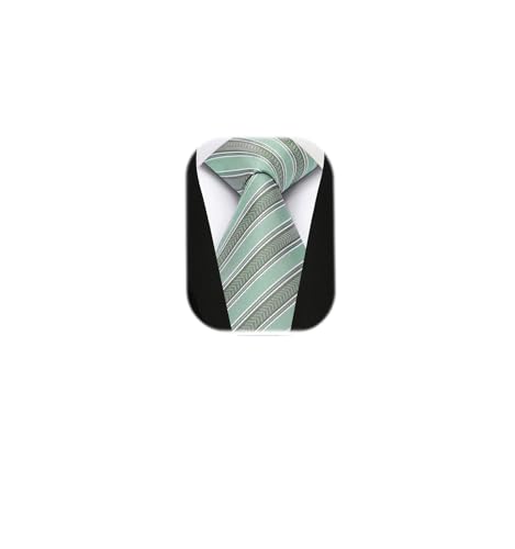 Image of Enlision Ties for Men Solid Color 3.35 inch Formal Business Necktie Classic Satin Mens Wedding Party Ties