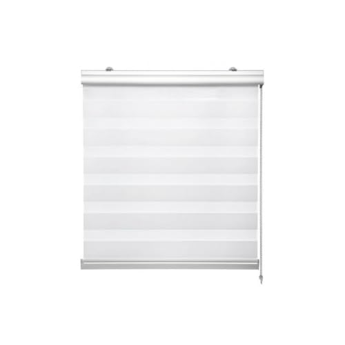 Estor Enrollable para Ventanas | Cortina Enrollable Moderna para Dormitorio, Salón y Hogar | Control de Luz y Privacidad (Blanco, 80x180cm)