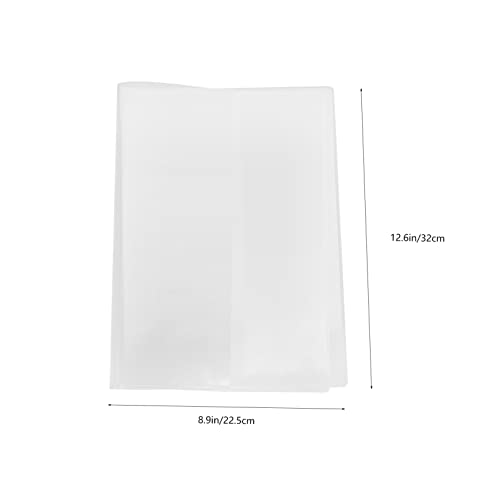 Operitacx 6 Peças A5 Capa Protetora Transparente Livro Jaqueta Estudante Pvc Núcleo Interno