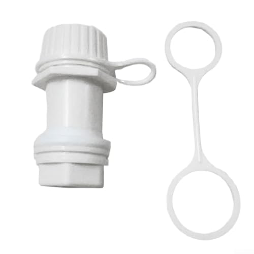 LUCKCDUO Threaded Drain Assembly Replacement for Igloo 50-165 QT Coolers - Leak Proof Ice Chest Valve with Tethered Cap(1 set)