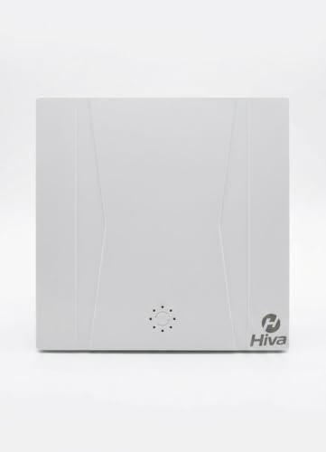 Hiva Dekoratif Banyo ve WC Aspiratörü, Sessiz Duvar ve Tavan Tipi Havalandırma Fanı, Panel Kapaklı Mutfak ve Banyo Aksiyel Fan - Beyaz (Ø100 mm)