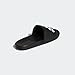adidas Unisex Adilette Comfort Slide Sandal, Black/White/Black, 11 US Women