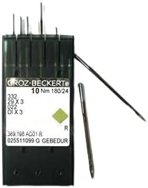 100 Groz-Beckert 29X3 DIX3 Size 180/24 Titanium Sewing Machine Needles