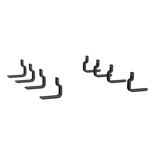 Estribos de aluminio negro 88 pulg para camioneta miniatura 3