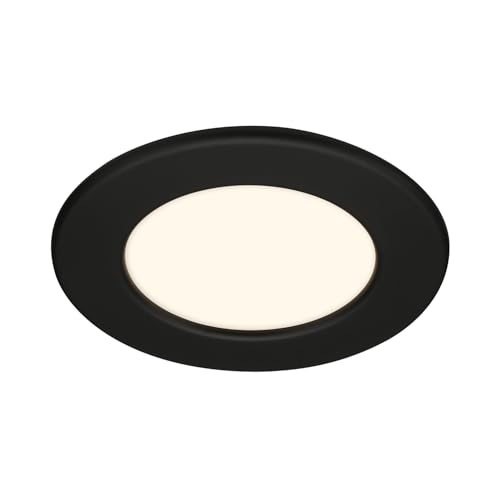 BRILONER – 1x LED Einbaustrahler 230V, LED Strahler Badezimmer IP44, Deckenstrahler stufenlos dimmbar, Spots, Deckenspots flach, Badezimmerlampe