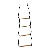 Muzrunq Boat Rope Ladder Folding Kayak Ladder 4 Steps Rope Ladder Boat Ladder for Inflatable Boat Motorboat Canoeing.