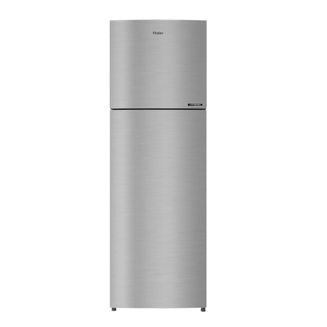 Image of Haier 268 Litres 2 Star Frost Free Double Door Convertible Refrigerator with Turbo Icing REF HRF-3182BIS-P, Inox Steel