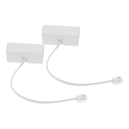 DOITOOL Rj11 Adapter Telephone Line Adapter Cable Converter Phone Splitter for Landlines Detachable Line Accessory
