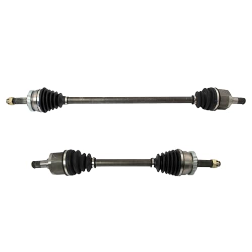 Image of TRQ Front Driver and Passenger Side CV Axle Assembly Set Compatible with 2005-2009 Hyundai Tucson 2.0L FWD Automatic 2005-2009 Kia Sportage 2.0L FWD