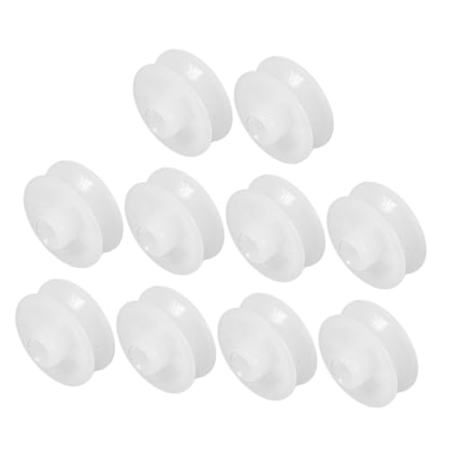Levemolo Record Player Pulley 10 Pack Plastic Belt Wheels V-Groove for Recording Machines Tape Recorders