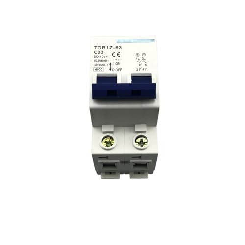 Disyuntor MCB 2P 63A DC 440V Evita Sobrecargas en Corriente Continua 2