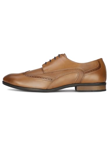 Image of Bata LEAP EMB Mens Formal Shoe in Tan Light Brown