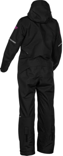 Fly Racinig Women's Cobalt Monosuit Snow Suit (Black/Fuschia (Shell), Small)