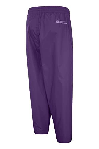 Mountain Warehouse Pakka Kids Waterproof Rain Pants -For Boys & Girls Purple 9-10 Years #TOP1