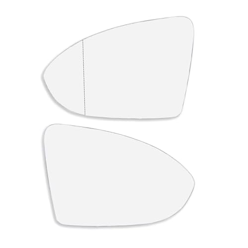 Verre de rétroviseur chauffant pour VW Golf 7 avec plaque de fixation