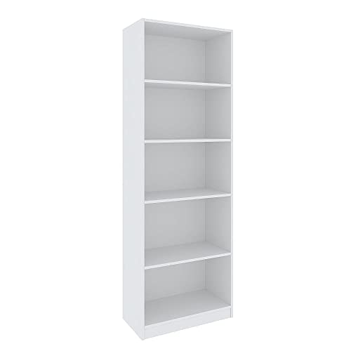 Estante Livreiro Multiuso 5 Nichos Montreal Yescasa Branco Perfect Wood