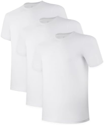 BAMBOO COOL Mens Undershirts Pack, Soft T Shirts for Men, Moisture Wicking