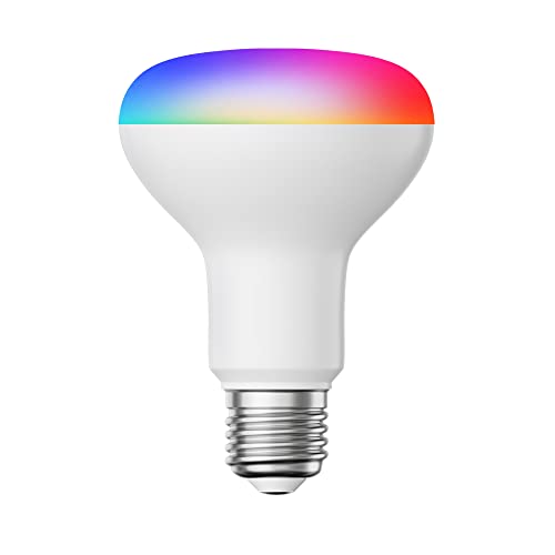 ledscom.de E27 LED RGB Bulb, R80, Warm White - Cool White (2700-6300 K), 9.9 W, 950lm, Smart Home, WLAN, Alexa, matt
