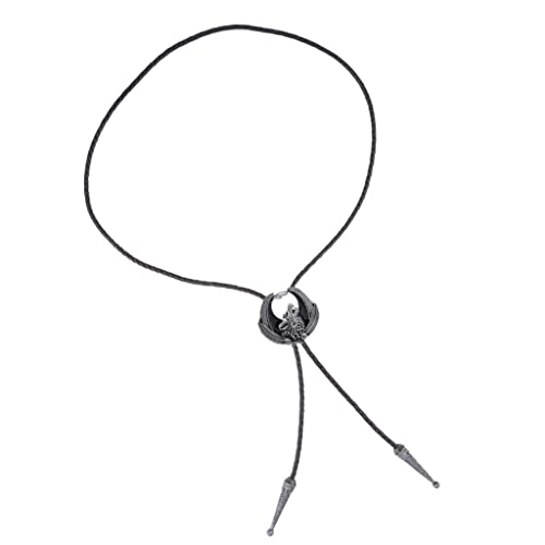 menolana Vintage Howling Design Cowboy Rodeo Bolo Tie