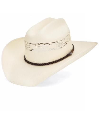 Image of Straw Cowboy Hat, Cattleman Crease 4.1 inch Wide Brim Western