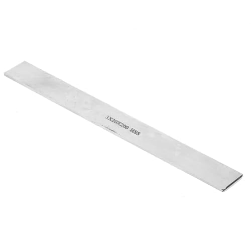 HSS Drehstahl Stab Weißstahl Streifen Quadratisch Drehwerkzeug Rohling Rechteckig Fräser Rohling für Drehbank Fräsmaschine(3 * 20 * 200mm)