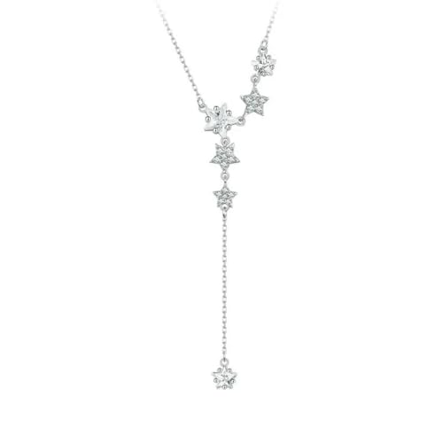 Collier en argent forme de chute délicate pour sublimer votre robe de mariée