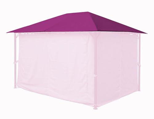 Techo de repuesto para jardín, 3 x 4 m, color baya, toldo de repuesto