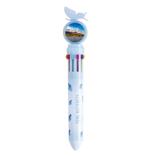 Stylo à bille rétractable multicolore Mountain Crystal Lake pour fournitures scolaires