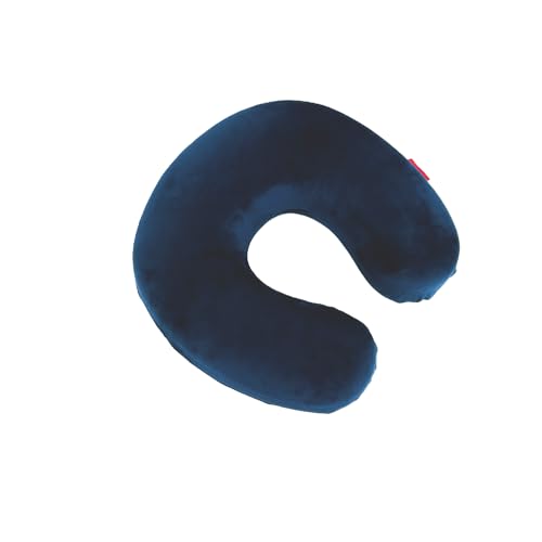Almohada de Viaje Espuma Viscoelástica Azul Pequeña miniatura 1