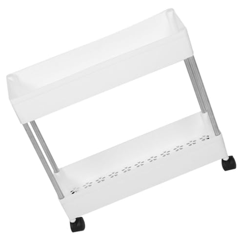 DRESSOOS Carrito de Almacenamiento para Cocina y Baño Diseño Multi-capa, Ruedas para Fácil Movilidad, Estructura de Plástico y Hierro, Ahorro de Espacio