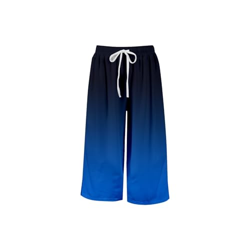 Girls Wide Leg Casual Pants Kids Drawstring Side Slit Long Trouser Elastic Waist Flowy Cute Track Pants 4-14 Years3