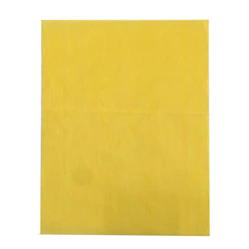 EMVANV 100 PCs Carbon Transfer Paper,Home Office Colorful Carbon Paper One Side Fabric Drawing for Wood Paper Canvas and Other Art Surfaces(Yellow)