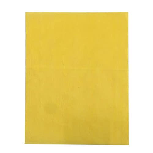 Hahhhha 100 piezas de papel de carbono, papel de calco de grafito de carbono para dibujar, oficina en el hogar, papel de carbono colorido de un lado, transferencia de dibujo de tela A4 papel, amarillo