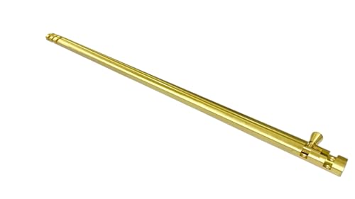Image of inchBRASK inch Brass Tower Bolt Xylo Heavy - Golden Satin Finish with Screws | Door Latch - Chitkani for Doors & Windows | Xylo Heavy Tower Bolts | Kundi /Chitakni /Latch /Chitkini (36 Inches, 4, Piece)