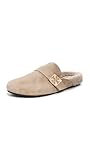 Tory Burch Women's Mellow Sherpa Mules, Noisette/Taupe, 8.5 Medium US