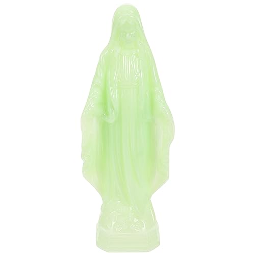 Estatua luminosa Virgen María decorativa católica miniatura 1