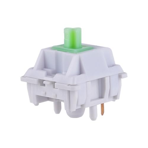 Image of KiiBOOM Flick Linear Mechanical Switch Set, 43gf, Pre-Lubed, 5-Pin Creamy Switches, 35 Pieces for Mechanical Gaming Keyboard, with LY Stem, PC+Nylon Housing, Compatible with MX Keycaps