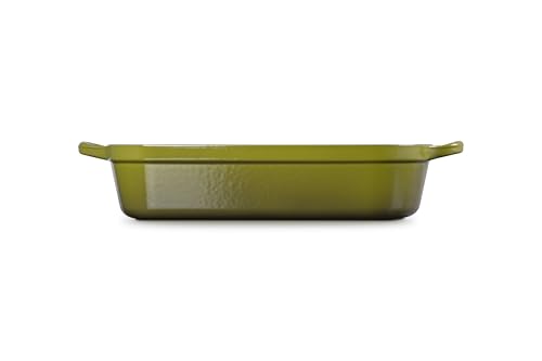 Image of Le Creuset Enameled Cast Iron Rectangular Roaster, 5.25 qt., Olive