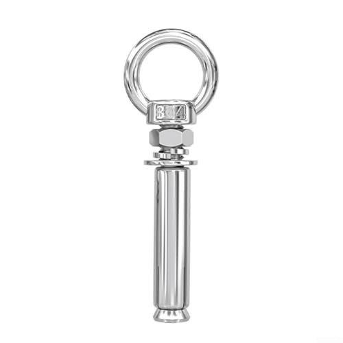 Boulons d'expansion d'ancrage en acier inoxydable 304 avec vis à œil et anneaux pour montage mural robuste Longueur 6810 mm (M10 x 120)