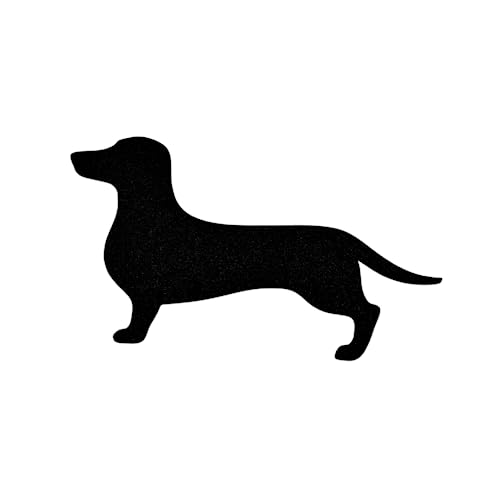 Imán decorativo refrigerador Dachshund negro miniatura 1