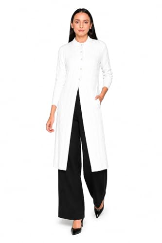 Image of HAUTEMODA Women Wollen Self Design Long Coat /Sweater for Winters